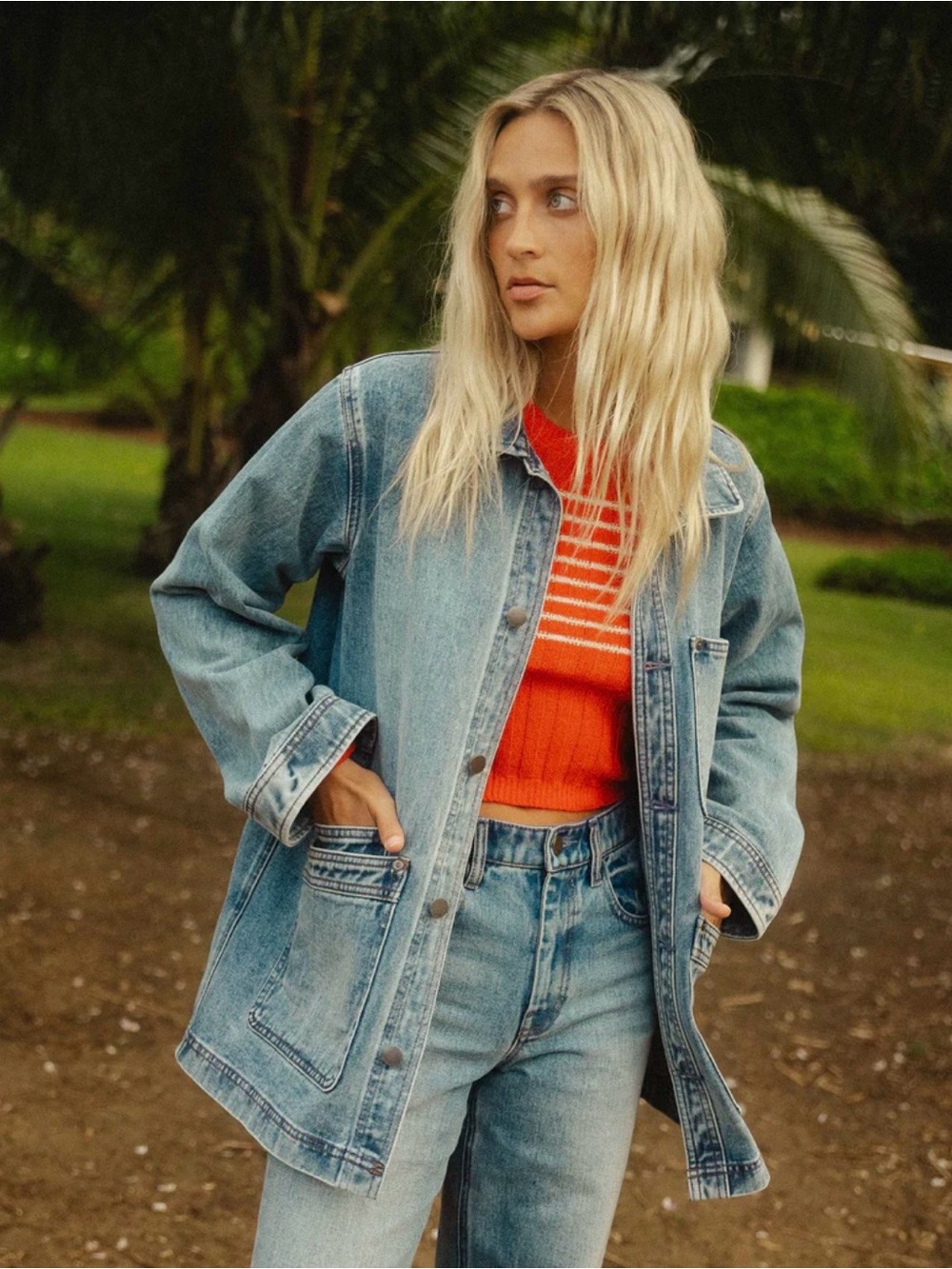 Billabong Denim Chore Jacket NEW - Picture 2 of 3